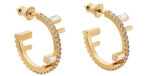 perlen ohrringe fendi|fendi earrings uk.